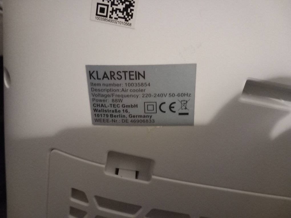 Klimator 2 w 1 Iceberg Breeze Biały 283m3/h 65W