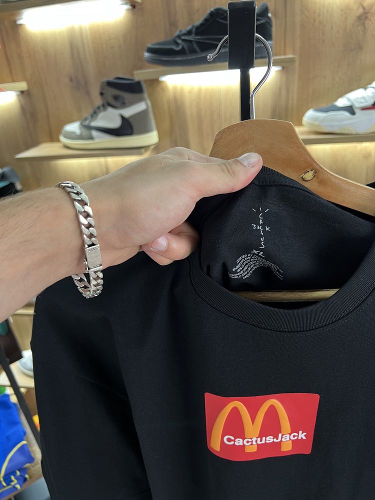 Футболка Travis Scott x McDonalds Cactus Jack Black