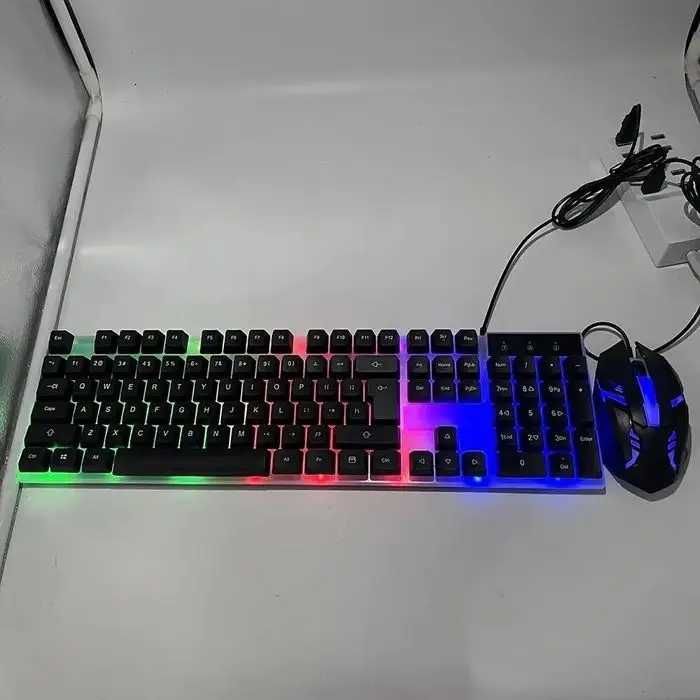 Комплект клавіатура та миша дротовий з підсвіткою RGB ARTLINE 5003