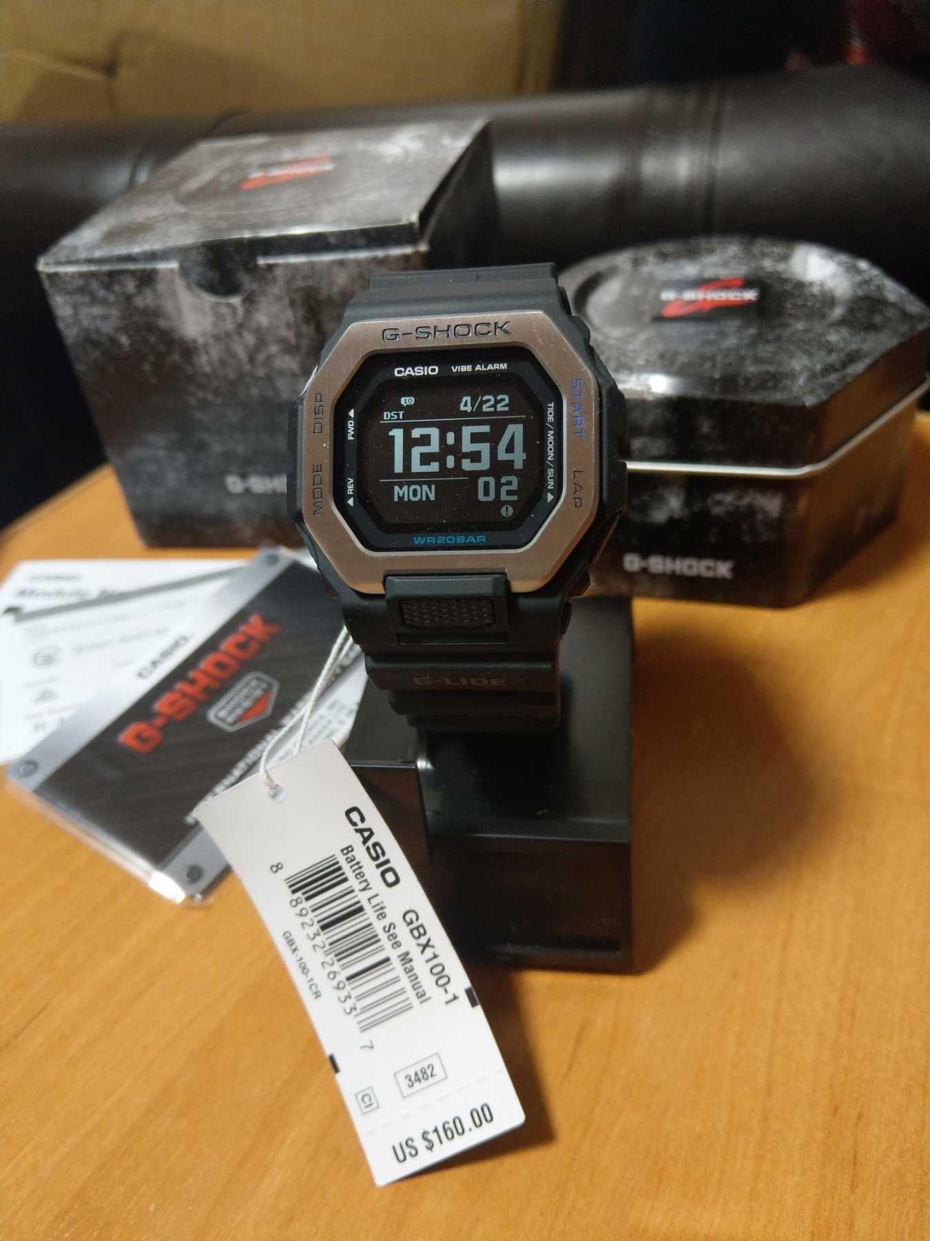 Часы Casio G-Shock GBX-100-1 NEW ORIGINAL / Bluetooth / Step-Tracker