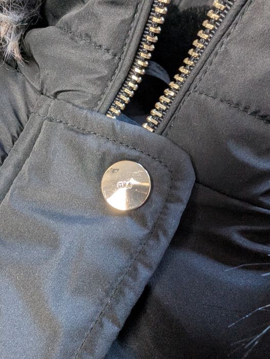 Czarna kurtka puchowa Karen Millen puffer jacket