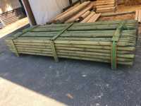 Słupki drewniane palisada paliki fi 6cm dł 3m impregnowane HIT Poznań