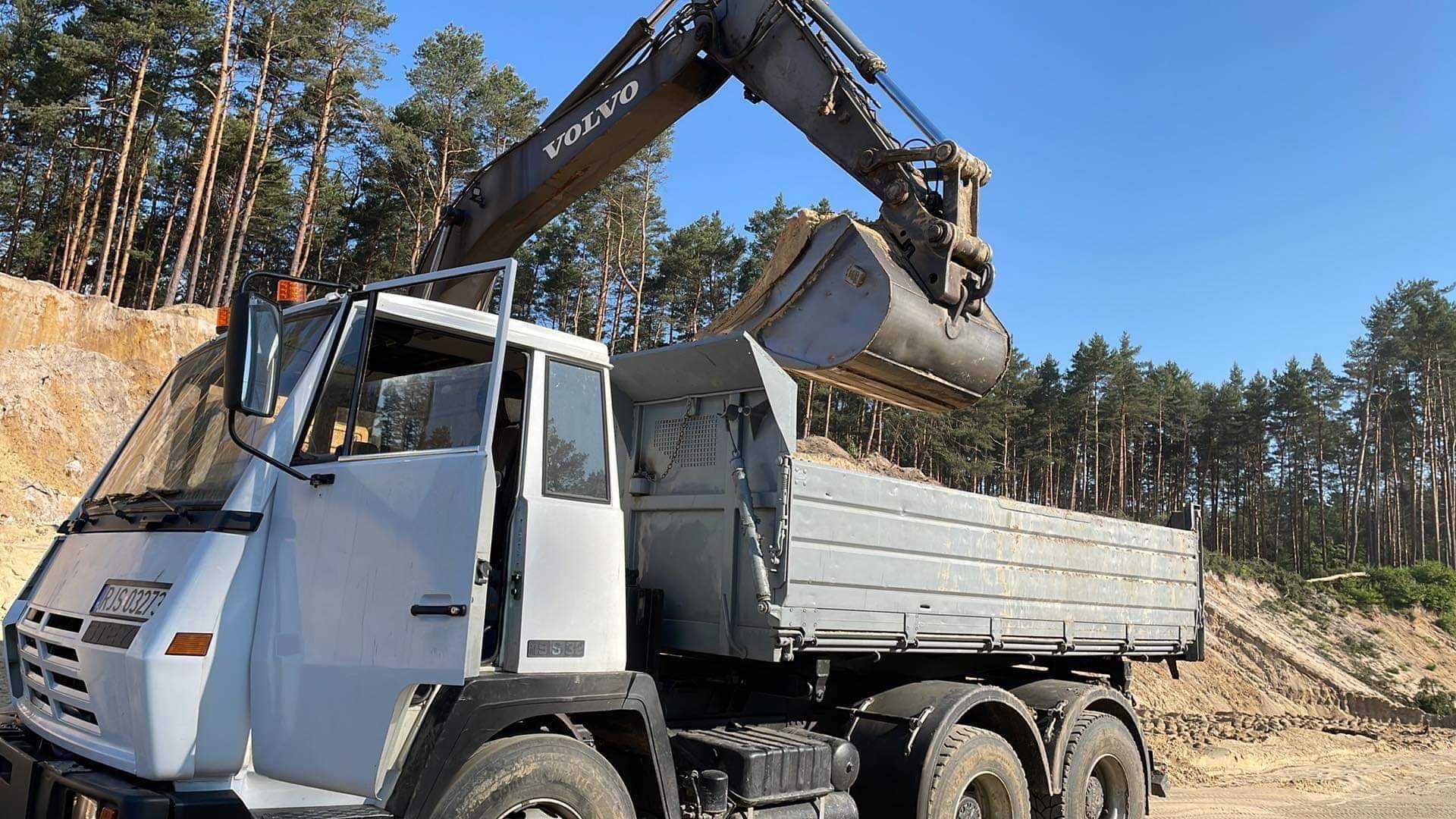 Transport wywrotka. Transport i sprzedaż materiałów sypkich.