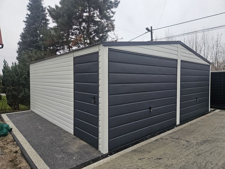 6x5.8 POD Garaze Blaszane Garaż Blaszany Blaszak Blaszaki Nowoczesne