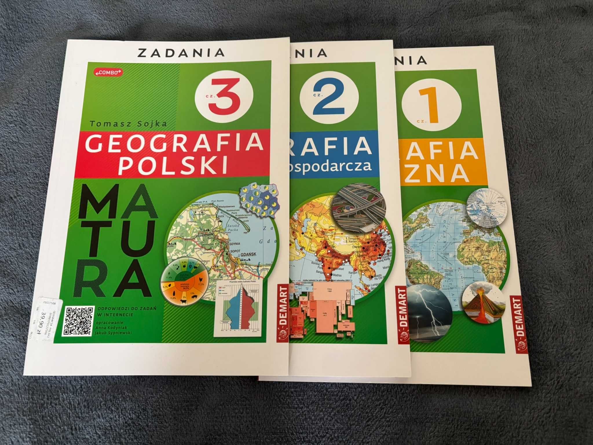 Zestaw zbiorów zadań maturalnych z geografii