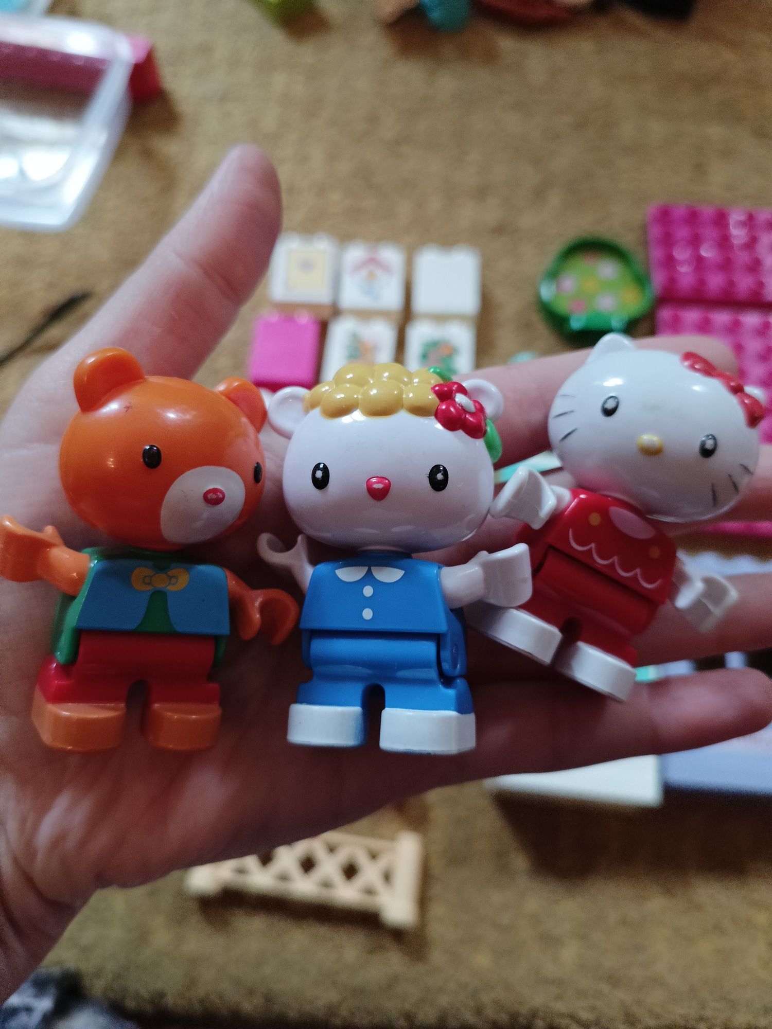 Klocki hello kitty kompatybilne z Lego Duplo zestaw