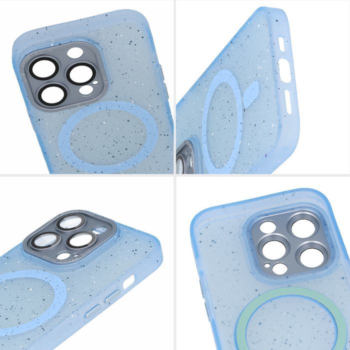 Tel Protect Magnetic Splash Frosted Case iPhone 15 Plus jasnoniebieski