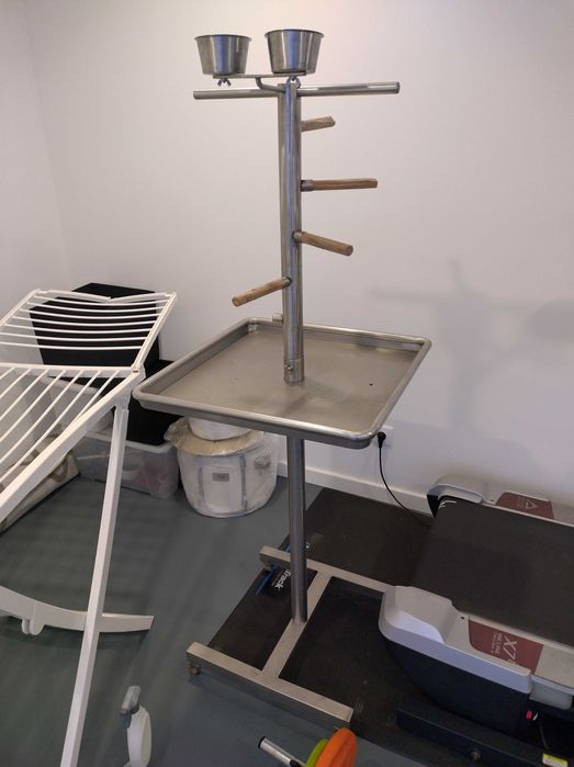 Poleiro Papagaio em Inox