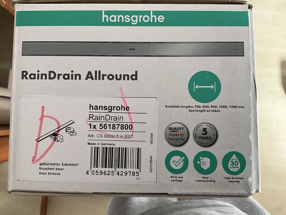 Komplet odplywowy Hansgrohe