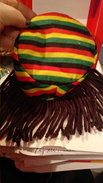 игрушка кукольная шапка волосы растошапка ямайка Боб Марли на куклу