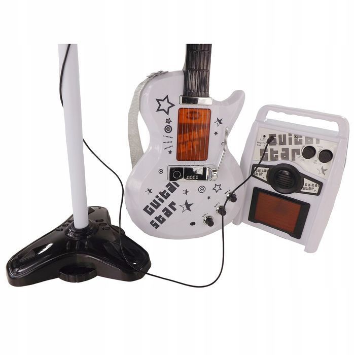 bezprzewodowa gitara ze wzmacniaczem, mikrofon 9010