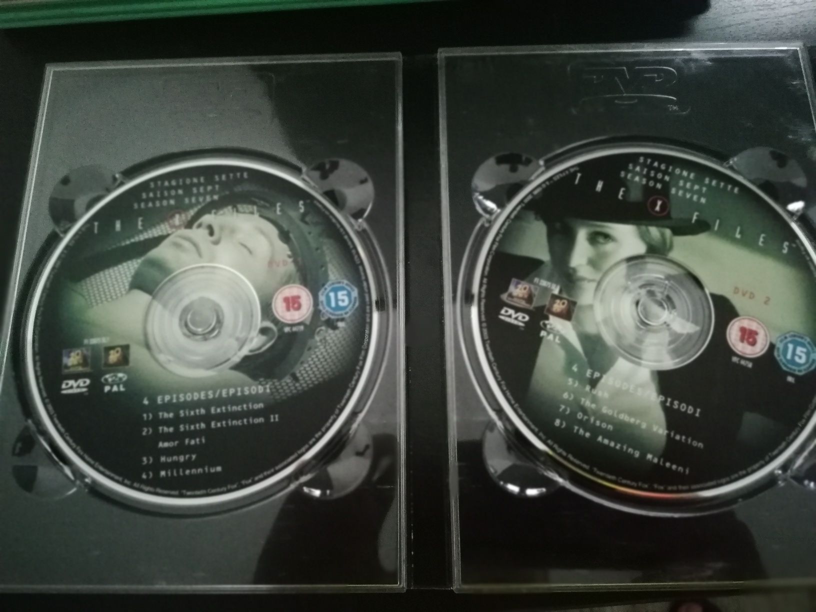 DVD X-FILES 6 e 7 tempora