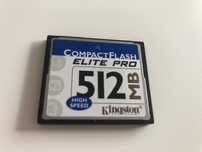 Compact Flash Elite Pro 512 MB Kingston
