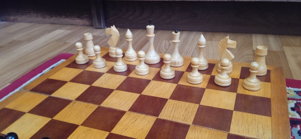 Шахматы деревянные на большой доске СССР