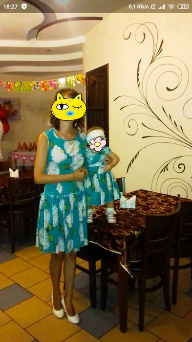 Платья в стиле фемели лук мама дочка