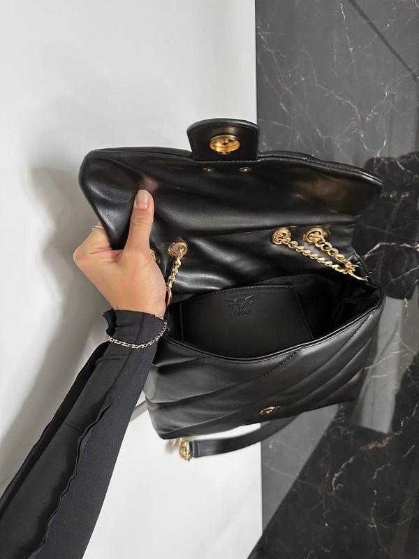 Женская сумка pinko puff black (пинко)