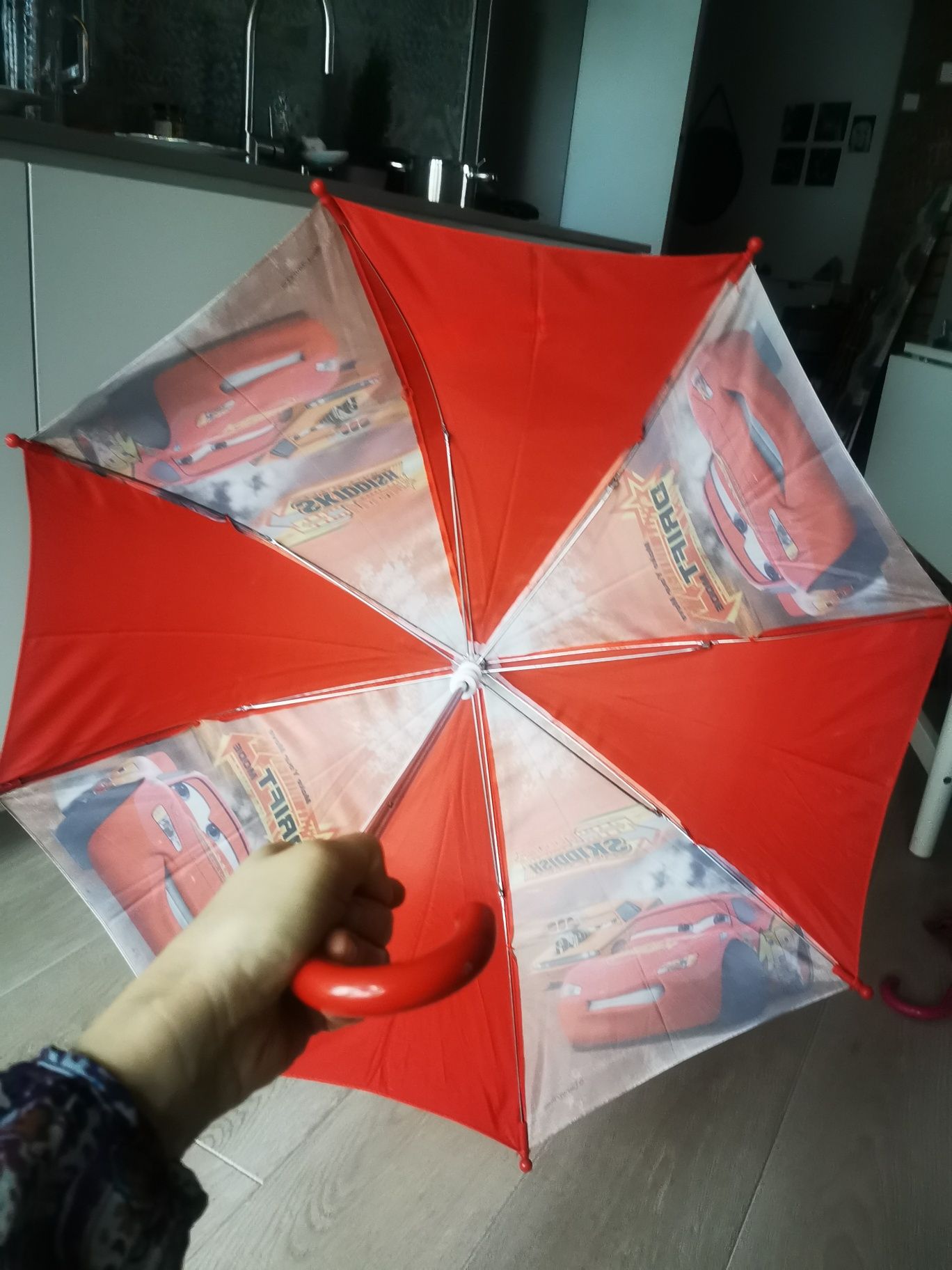 Parasolka dziecięca czerwona chłopięca auta Disney The Cars