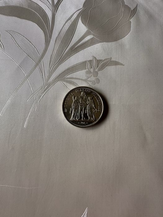 10 francos prata 1970