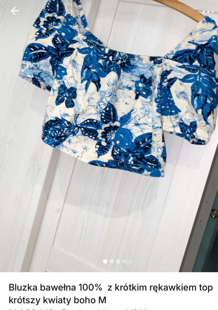 Zestaw bluzek top letnie h&m primark bawelna bohi M