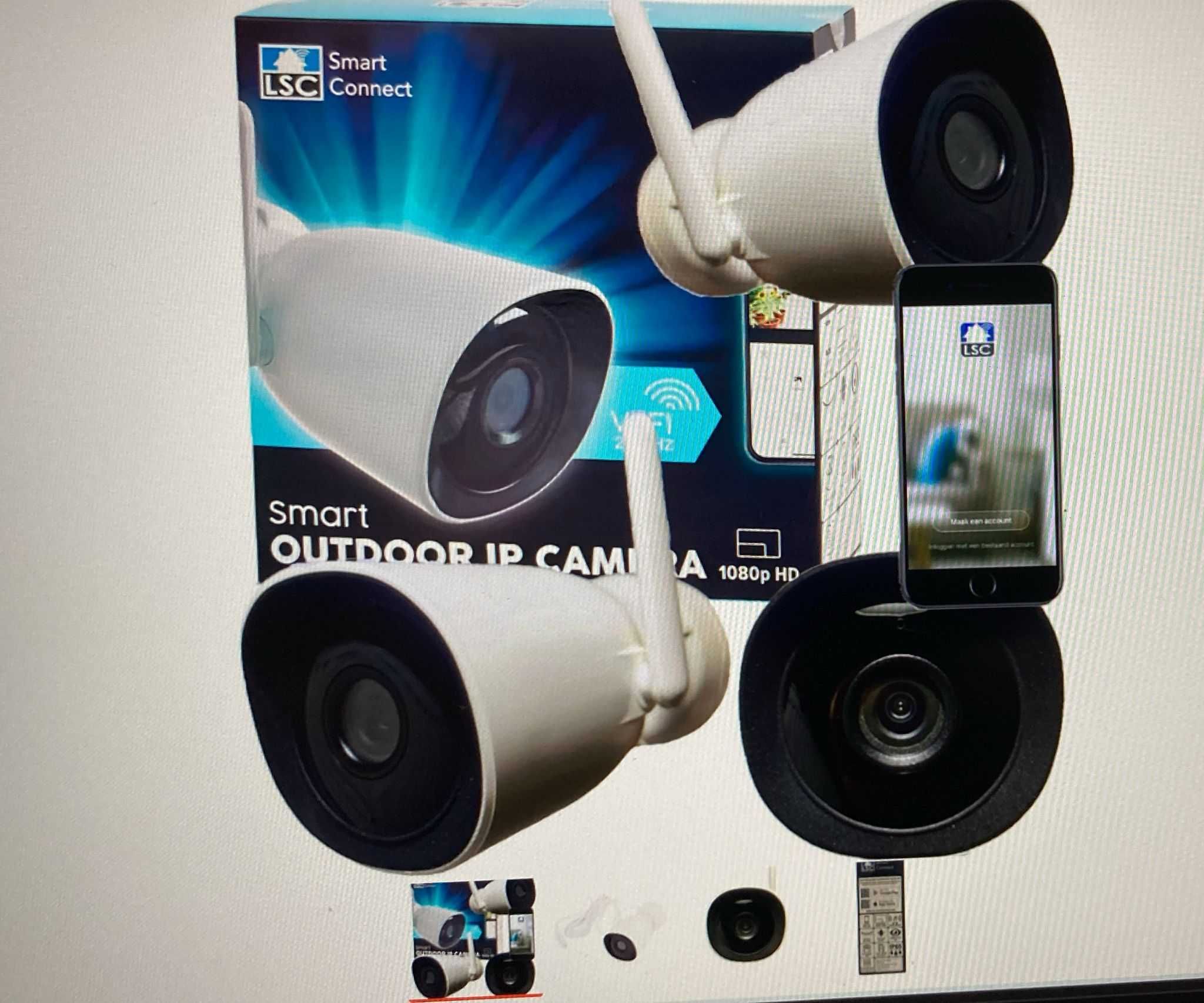 2 x KAMERA WiFi IP65 SMART zewnętrzna monitoring LSC1080 HD WIFI, NOWA