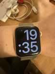 Apple Watch 40 mm SE różowy zlota bransoleta mediolanska