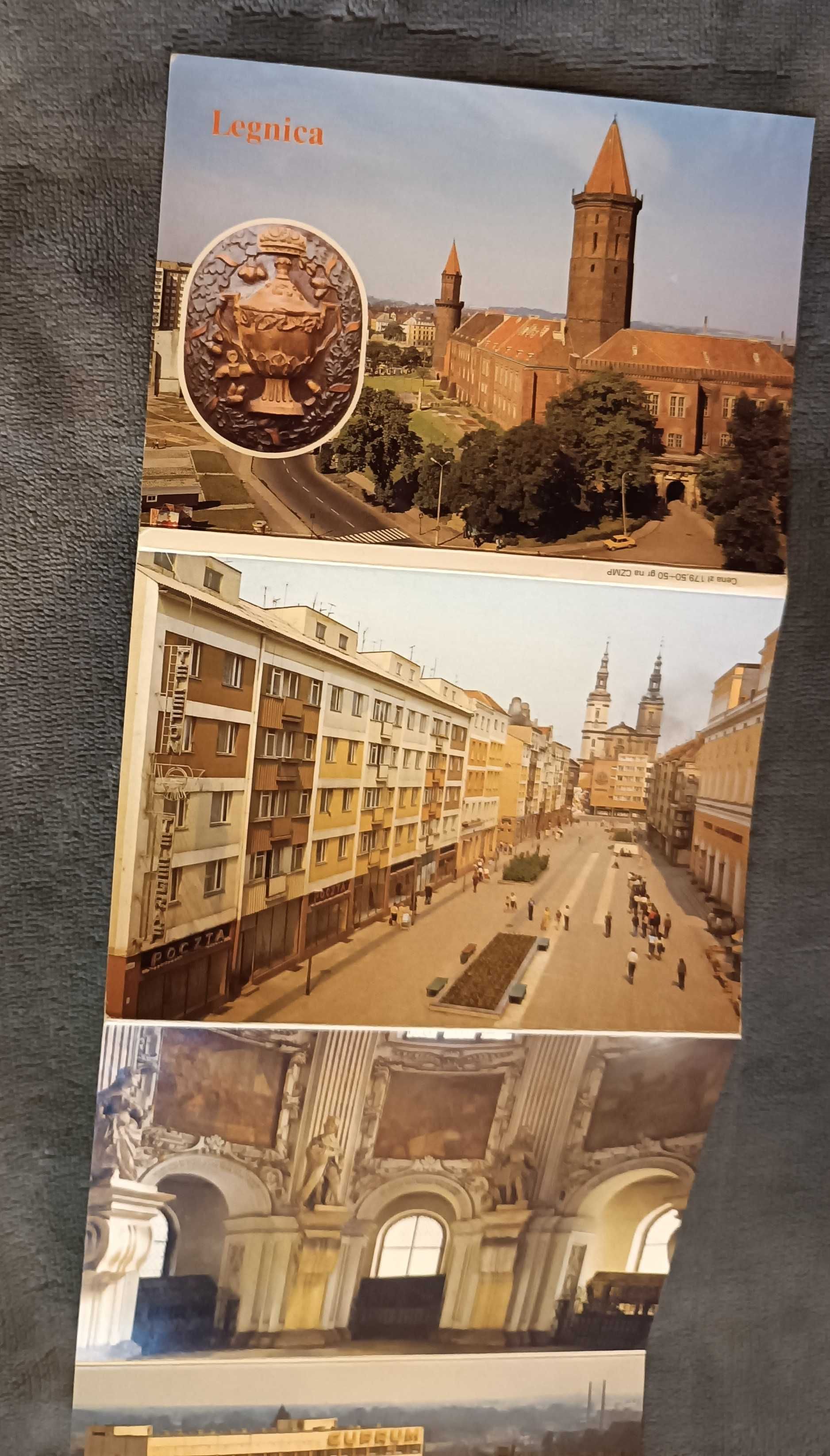 Stare pocztówki widokówki PRL zestaw LEGNICA
