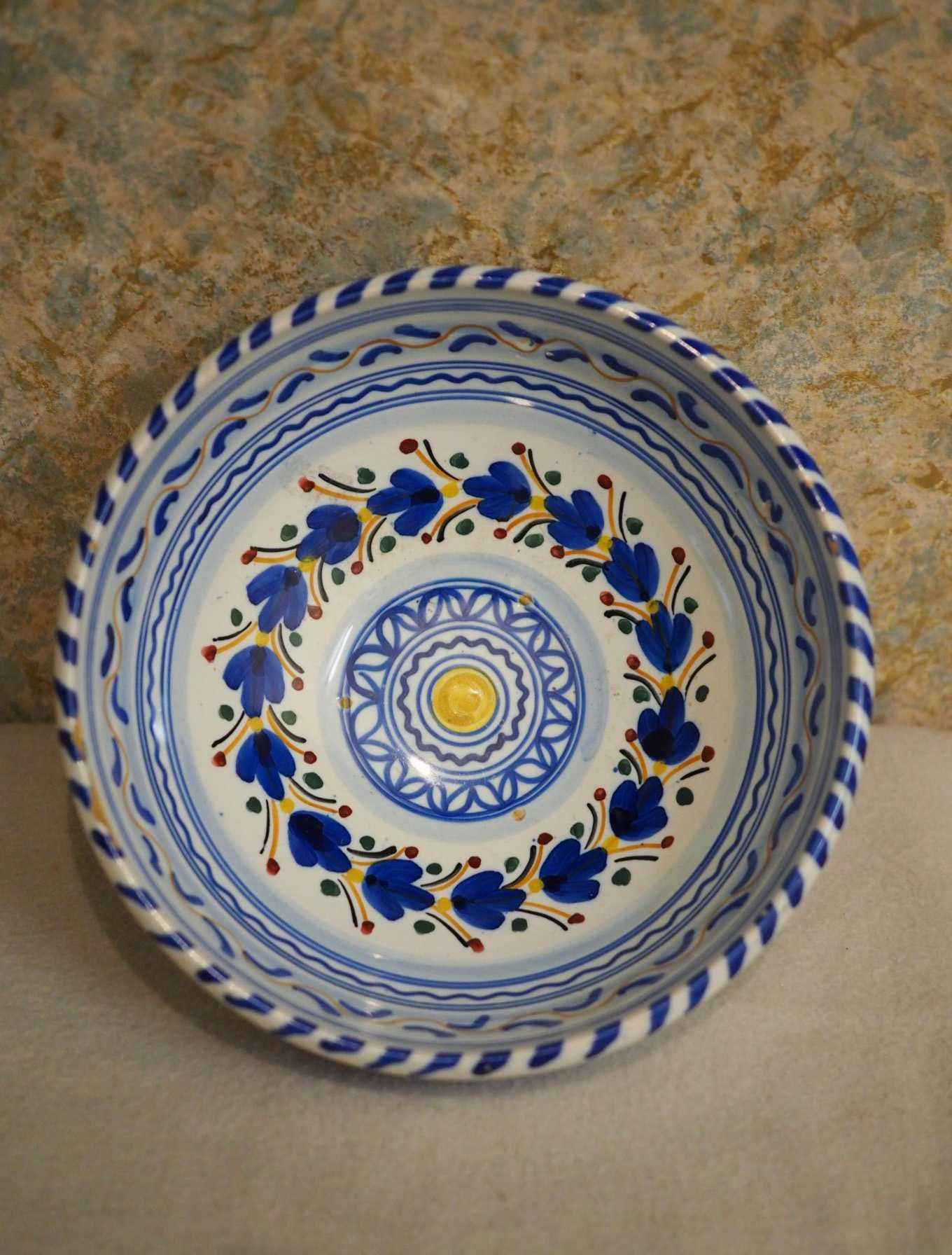 Ceramiczny talerz, miska na tapas z Hiszpanii. Handmade. Lata 60.