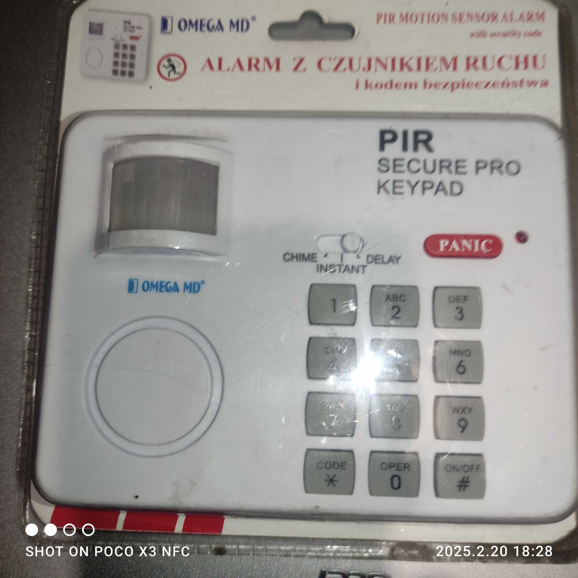 Alarm z czujnikiem ruchu
