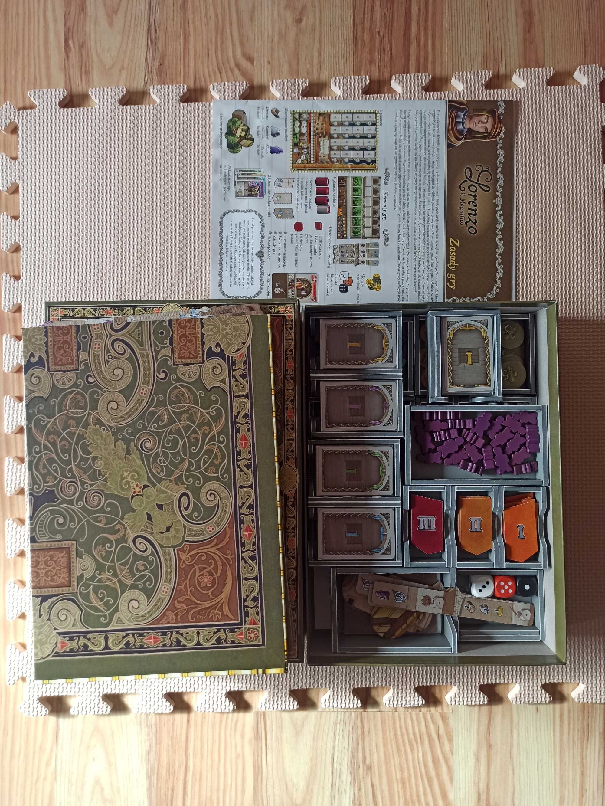 Lorenzo il Magnifico + Insert Folded space + Karty w koszulkach