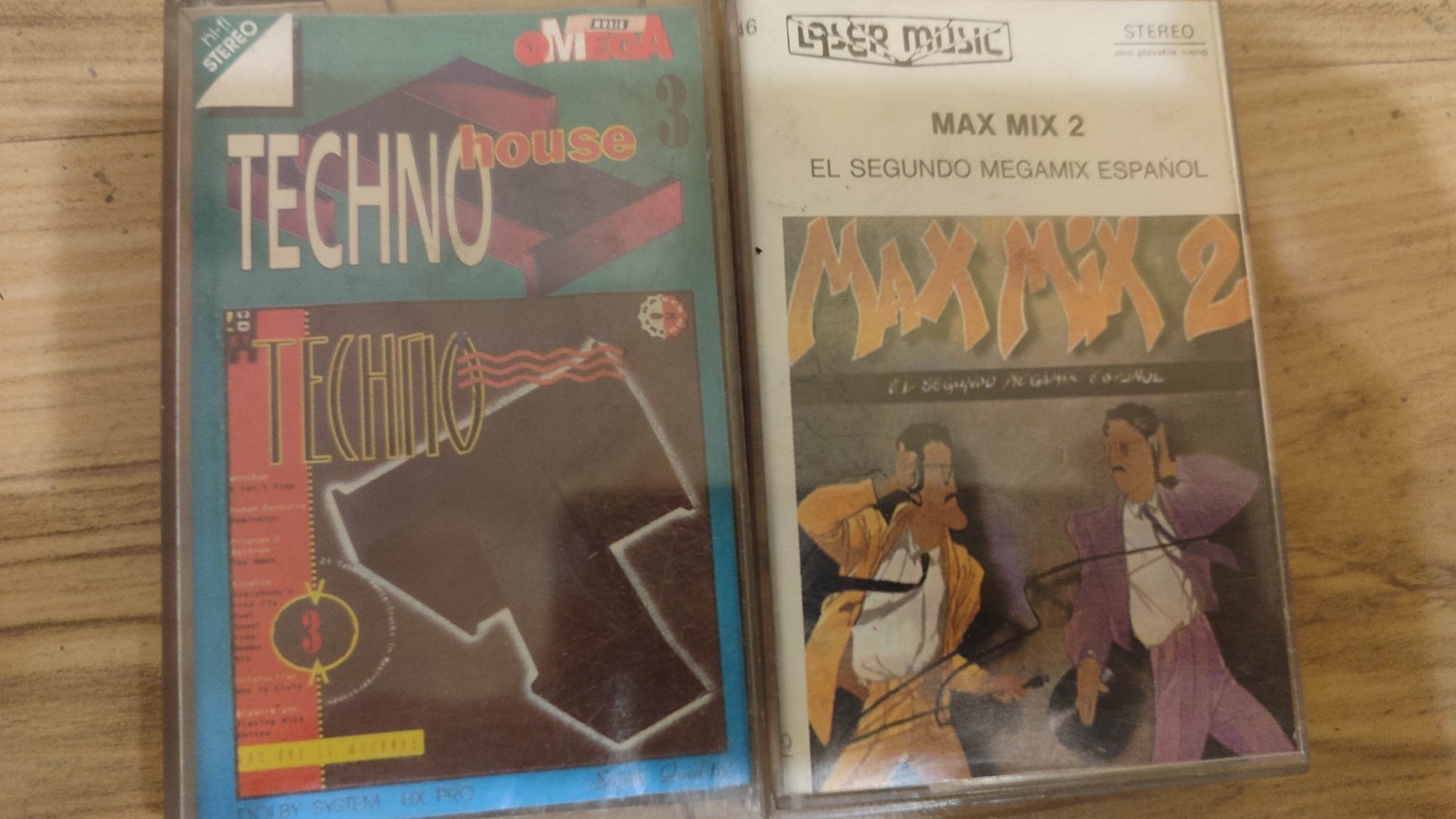 Dwie kasety  max mix  techni