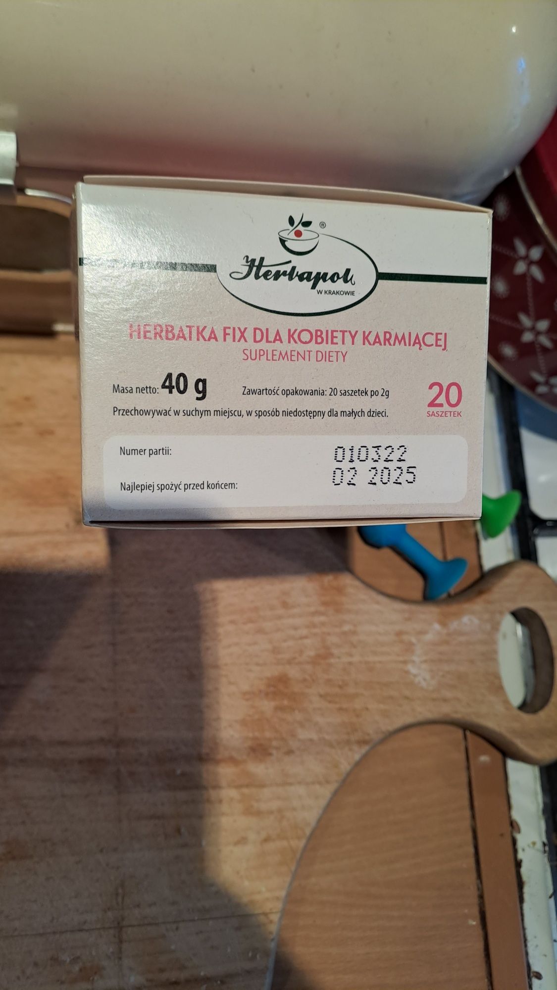 Herbatka Fix dla kobiety karmiącej Herbapol, 12 saszetek