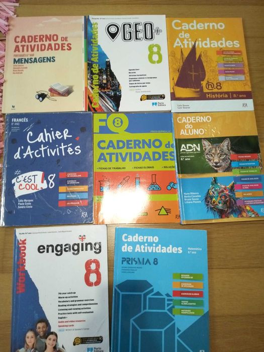 Cadernos atividades 8º ano