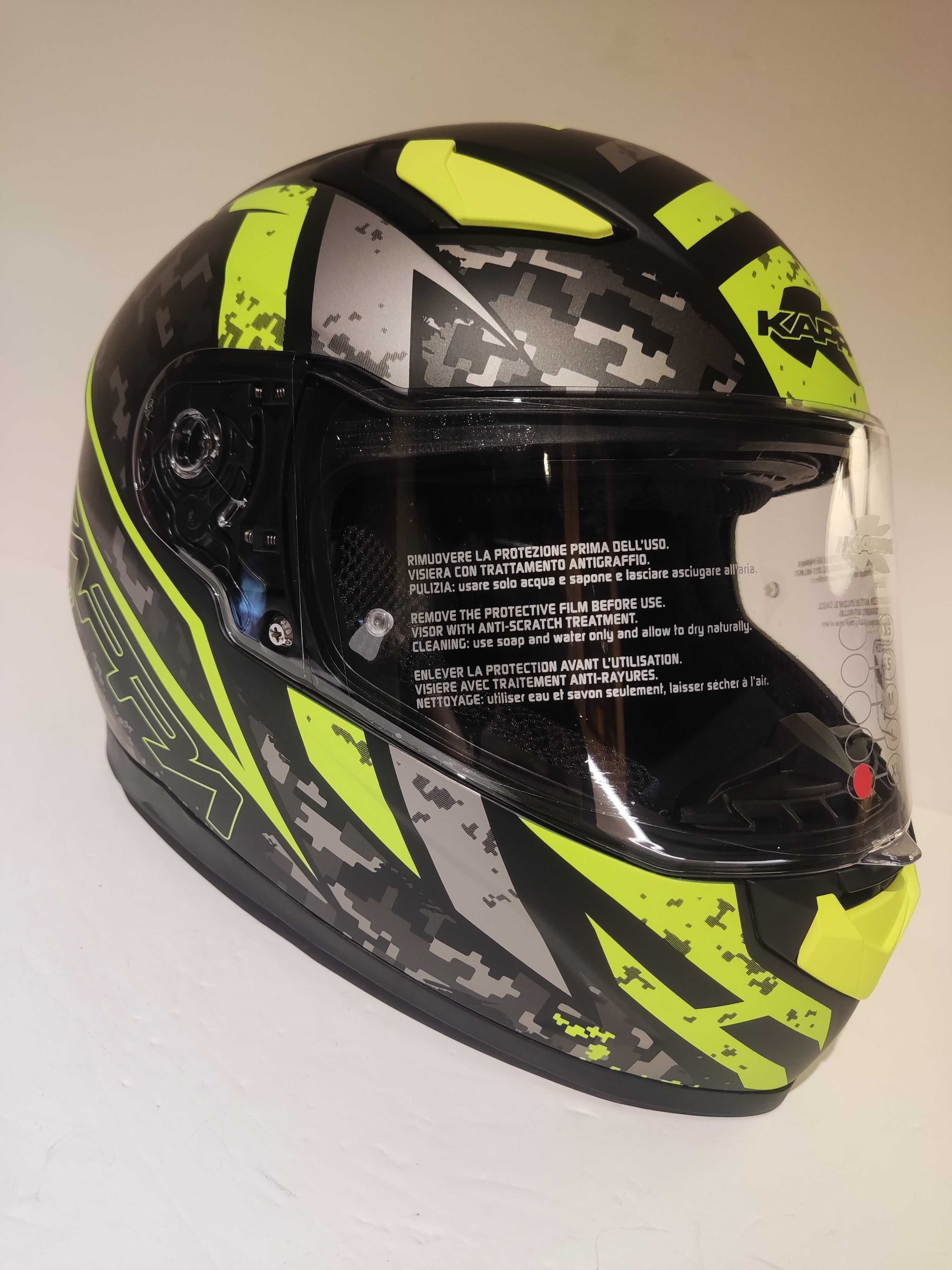 Capacete Kappa dupla-viseira mota scooter novo