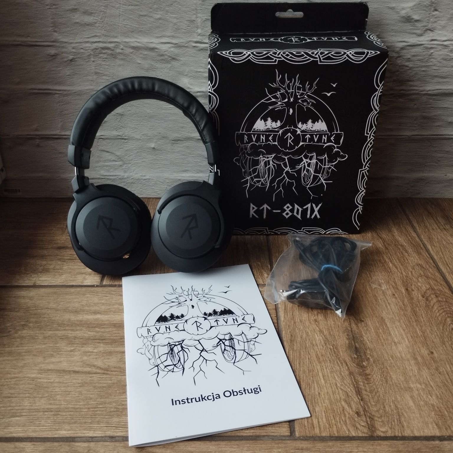 Słuchawki nauszne NOWE Runę Tune RT-801 X
