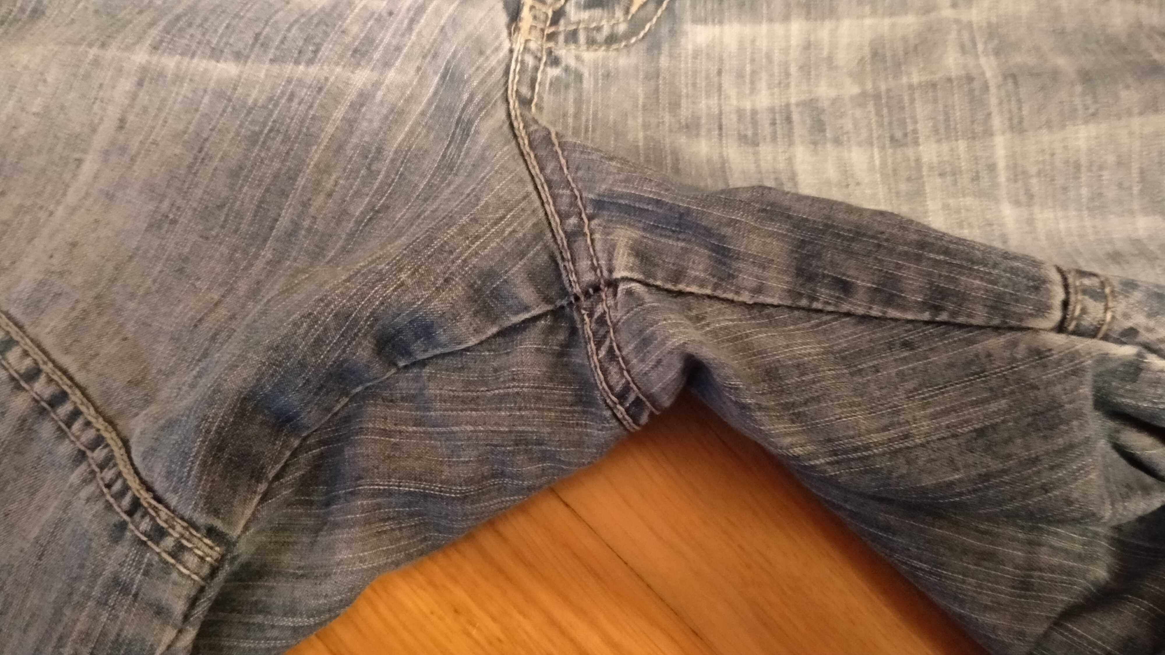 Krótkie spodenki męskie, jeansowe z kieszeniami, Stan BDB, Polecam