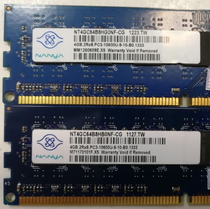 Оперативна память для ПК 4Gb DDR3 PC3 12800 1600MHz бу intel amd