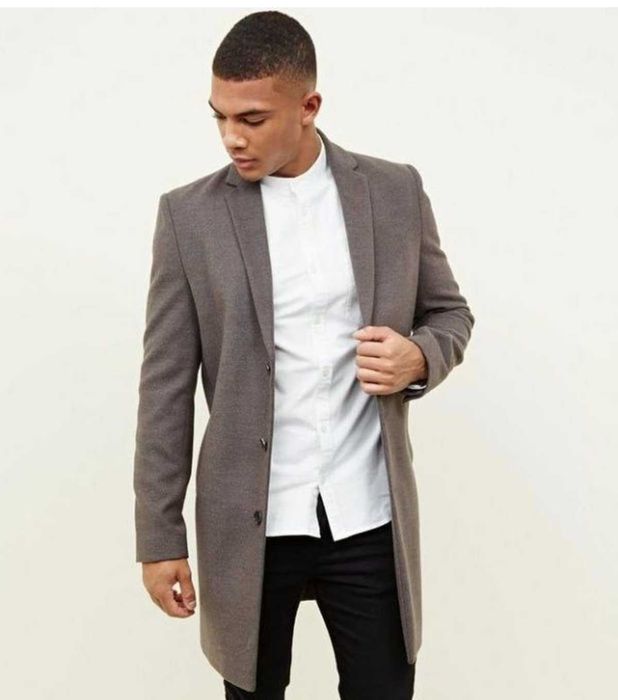 Приталенное мужское пальто New Look XXL