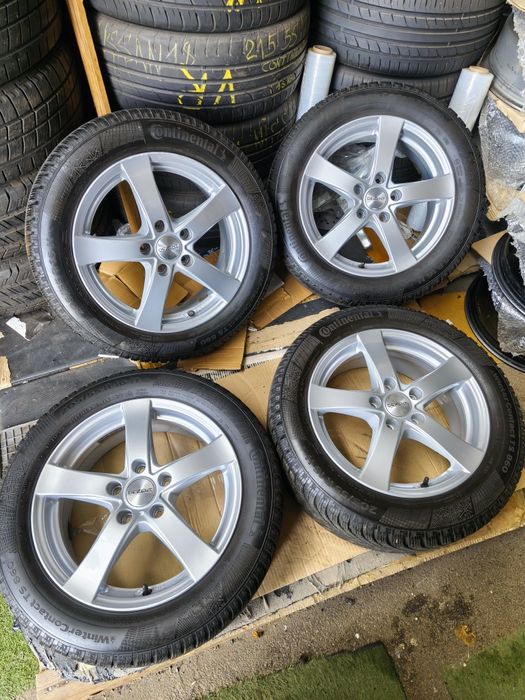 Диски VW Golf Jetta Caddy Skoda Octavia R16(5*112)+205/55/16 шини зима