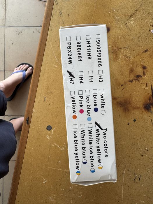 Leds cree H7 3000k/6000k