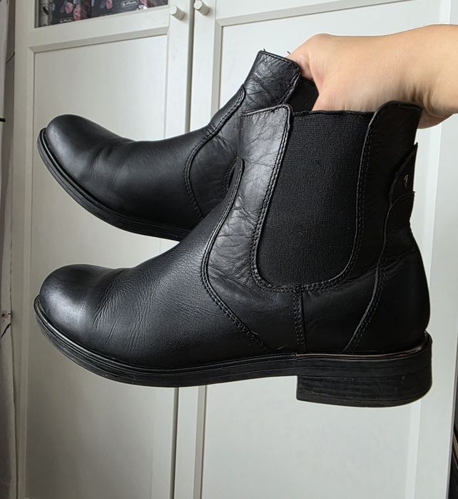 Botki Lasocki skóra naturalna 38