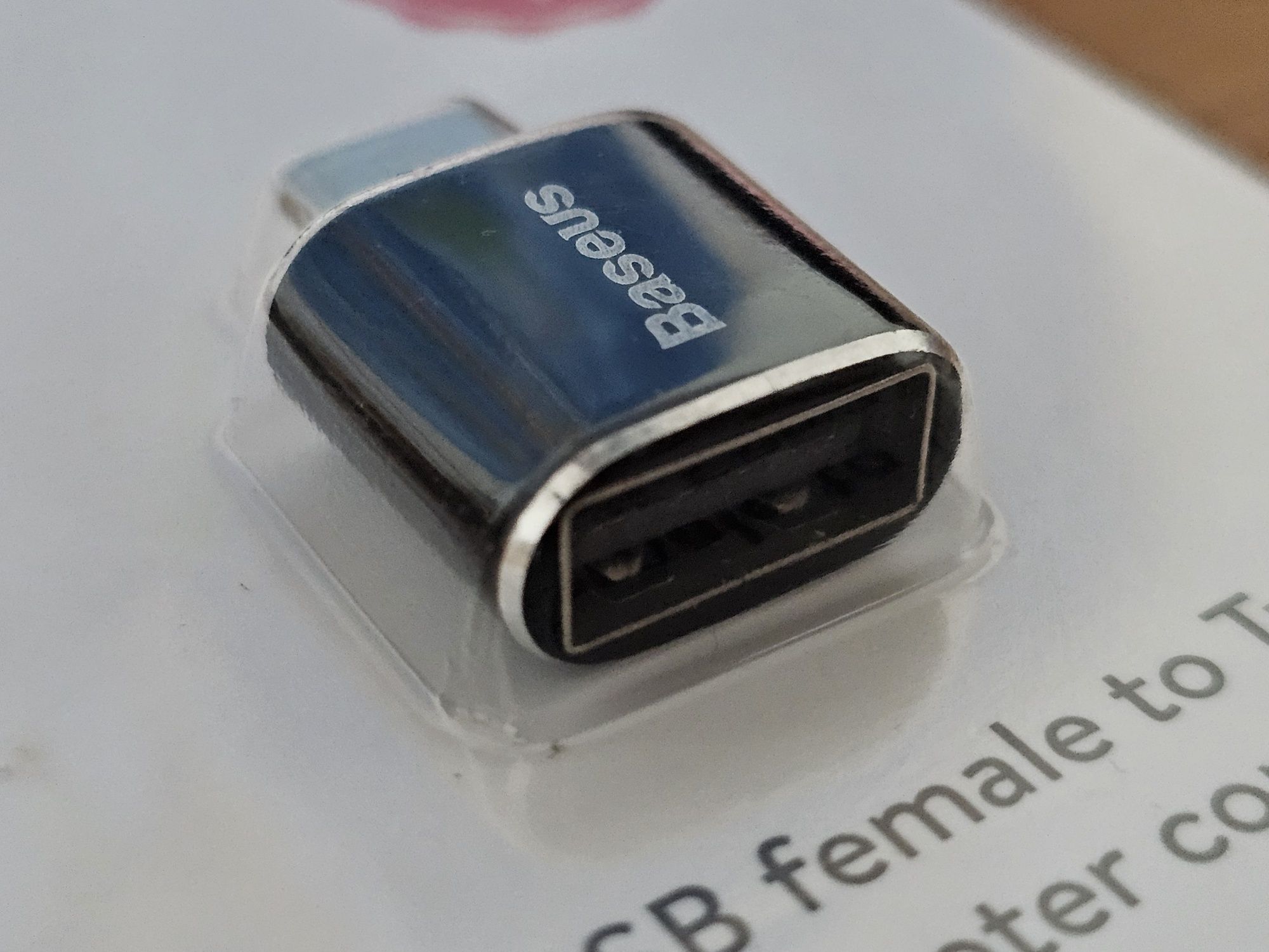 BASEUS adapter przejściówka złączka USB-A do USB-C