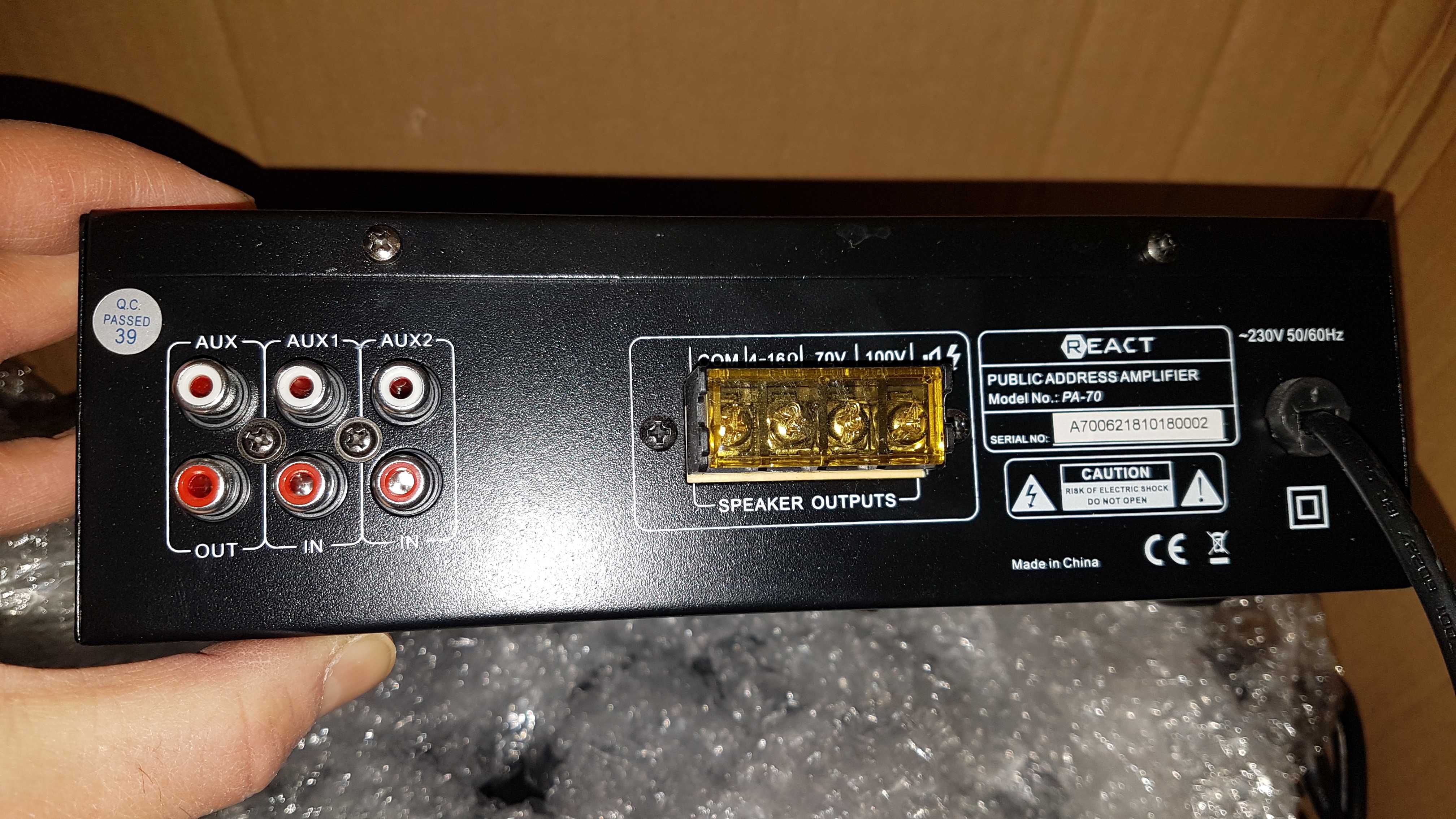 Wzmacniacz 100 V 150 W Koda React PA-70