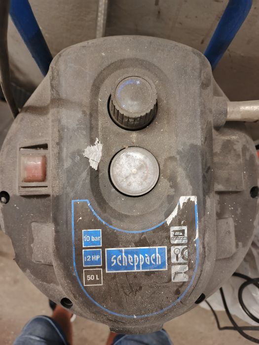 Kompresor pionowy scheppach 50L. 10bat 2hp