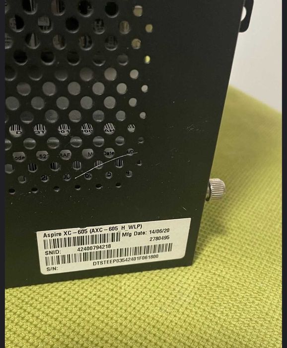 Komputer Asus Aspire XC-605 i3-4130, 12GB Ram Ssd 120 GB Hdd 500GB DVD