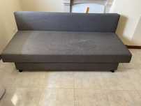 Sofá-cama Ikea cinza