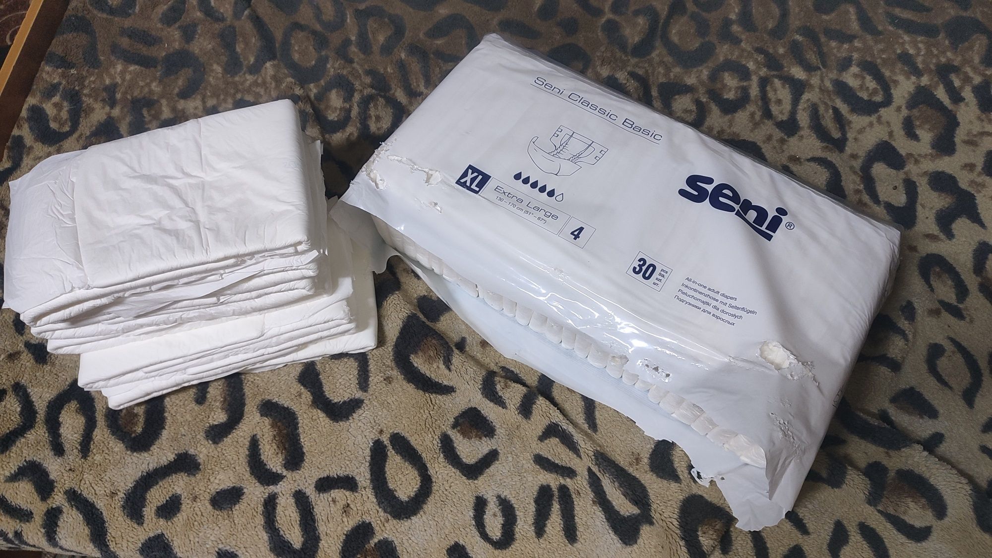 Підгузки Seni Extra Large 3XL, великий розмір, для дорослих.