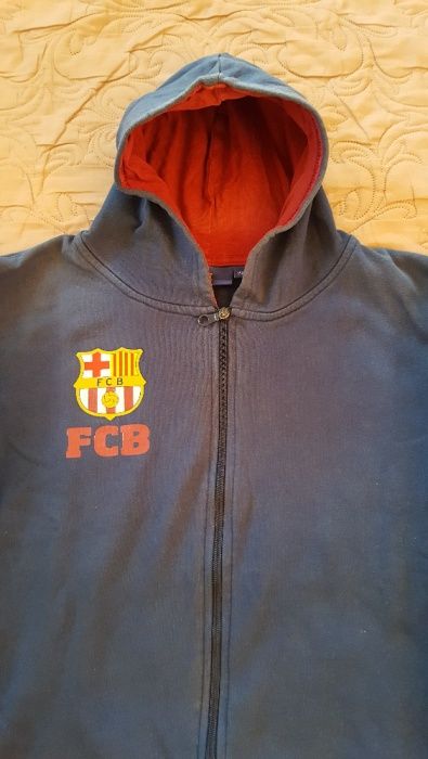 Bluza niebieska FC Barcelona 158cm