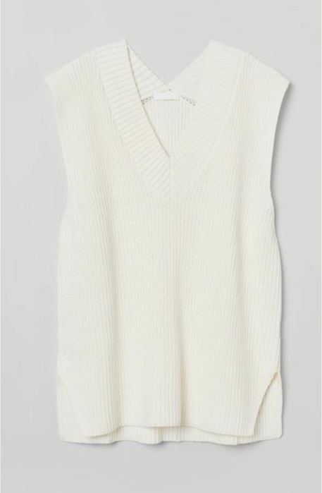 Жилет в'язаний молочний НМ