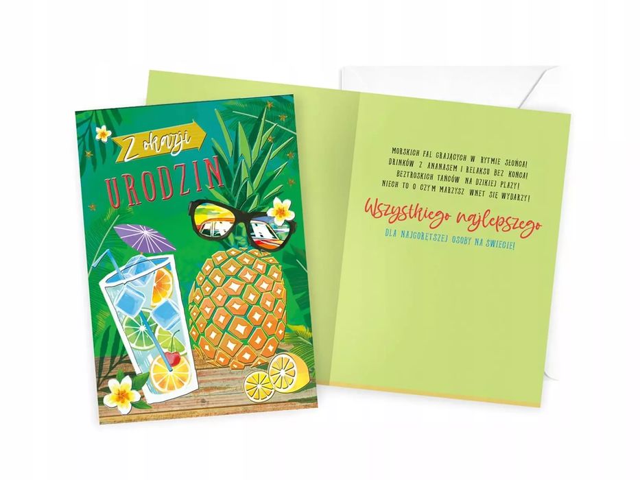 Karnet B6 Urodziny. Kukartka