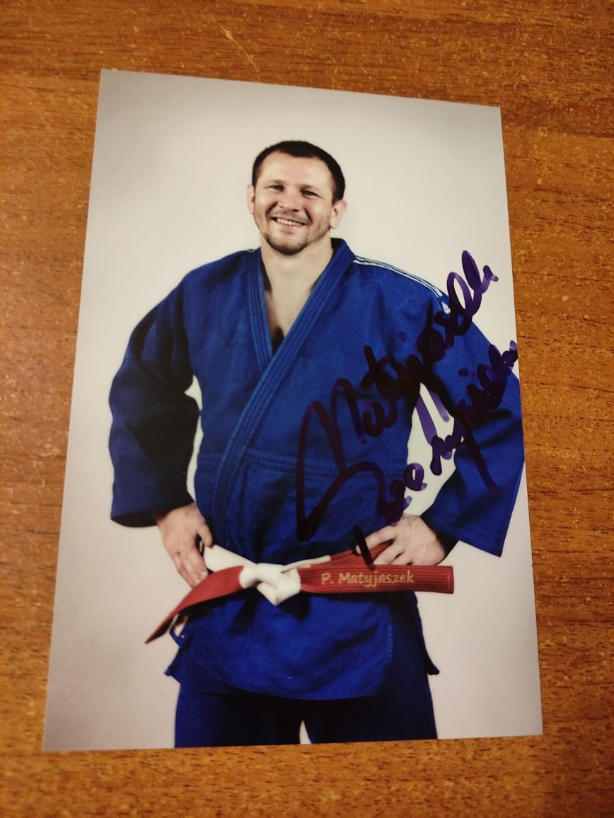 Autograf, podpis - Przemysław Przemek Matyjaszek Judo Bytom Sport